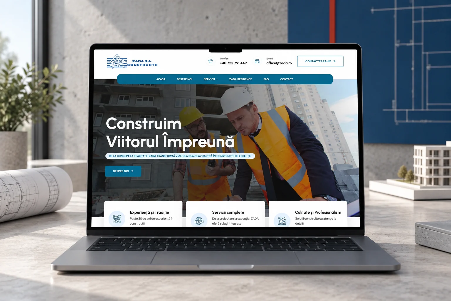ZADA — Site de prezentare
